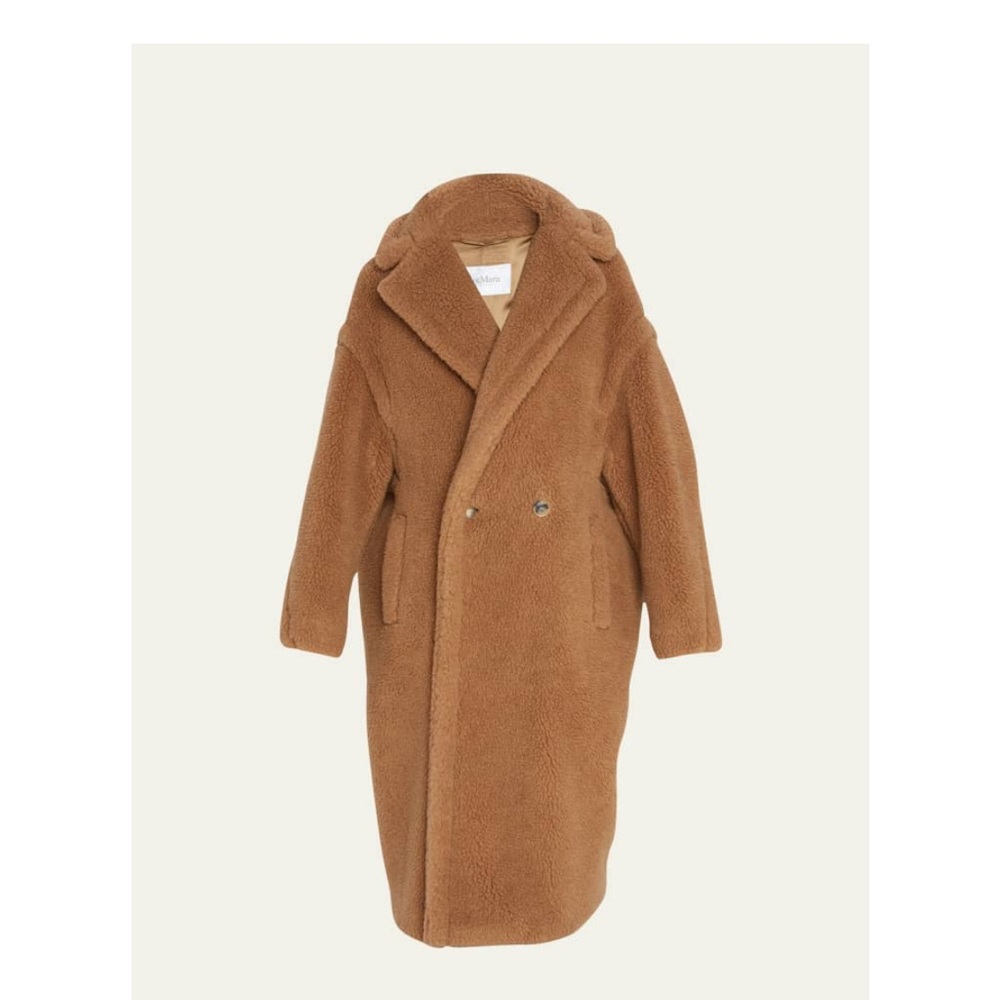Max Mara Teddy Bear Icon camel hair and silk-blend coat XS camel